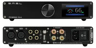 Produktbild von Stereo-Verstärker - 160 Watt x 2 - Bluetooth 5.0 - Aluminiumgehäuse - USB-, RCA- und XLR-Eingänge