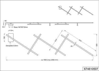 Produktbild von LED Deckenschiene 245cm Silber