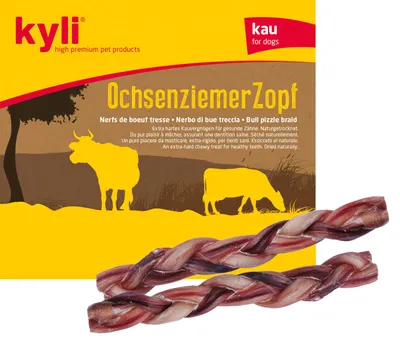 Produktbild von kyli Ochsenziemer Zopf 30 cm 2 Stück