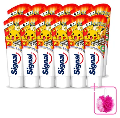 Obrázok produktu pre 12 ks zubnej pasty Signal pre deti – jemná mätová príchuť – 75 ml – výhodný balík – 12 kusov
