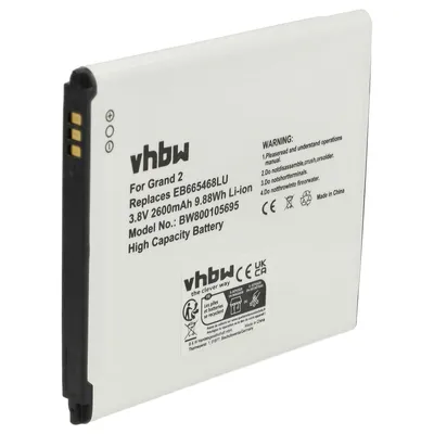 Produktbild von vhbw Akku kompatibel mit Samsung Galaxy SM-G7106, SM-G710S, SM-G710L Handy Smartphone Telefon (2600 mAh, 3,8 V, Li-Ion)