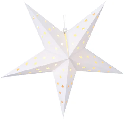 Immagine prodotto di 3.06 Stella di carta 60 cm - 10 LED - da appendere - colore: bianco