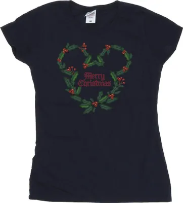 Produktbild von Disney - "Merry Holly" T-Shirt für Damen BI33551 (L) (Marineblau)