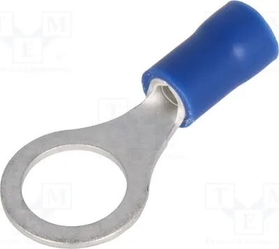 Productafbeelding van 10x Ringkabelklem M8, aansluiting Ø: 8,4mm, 1,5÷2,5mm², blauw, ST-084/B, geïsoleerd