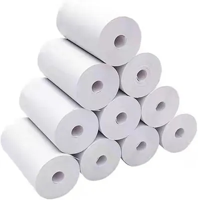 Produktbild von 10 Rollen Thermopapier, 57mm x 30mm x 7m Thermorollen Thermopapier Kinderkamera Nachfülldruckpapier für Kinder Sofortbildkameras Mobiler Mini Fotodrucker