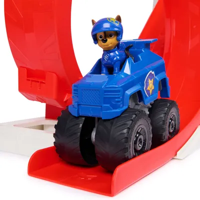 Produktbild von PAW Patrol Rescue Wheels - Superloop Tower, extragroßer Tower mit Startrampe und Looping, Licht- & Geräuscheffekten, inkl. Chase Monstertruck und Figur, Fahrzeug- & Schienen-Set, PAW Patrol, 3 Jahr(e), Kunststoff, Mehrfarbig