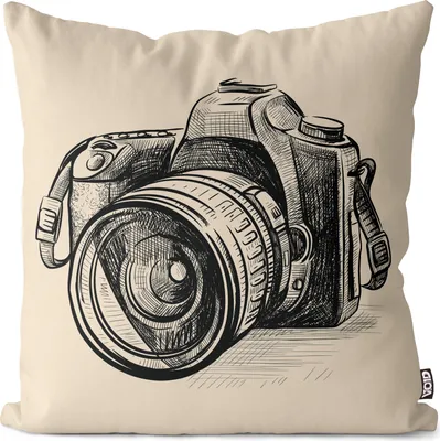 Produktbild von VOID Kamera Fotograf Objektiv Kissenbezug Kissenhülle Sofakissen Kissen Deko Outdoor-Kissen Dekokissen