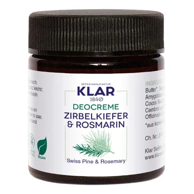 Produktbild von Klar Seifen Deocreme - Zirbelkiefer & Rosmarin 30ml (3)