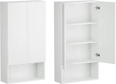 Produktbild von PLATAN ROOM Waschmaschinenschrank Badschrank 120 x 65 x 25 Hängeschrank Oberschrank für Waschmaschine und Wäschetrockner für Küche und Badezimmer
