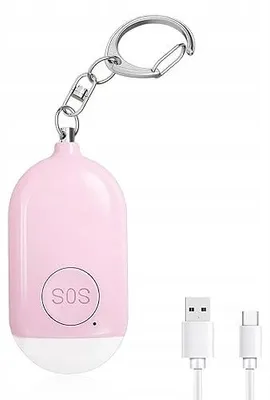 Produktbild von Persönlicher Sicherheitsalarm Rosa Schlüsselanhänger für Frauen Schutz