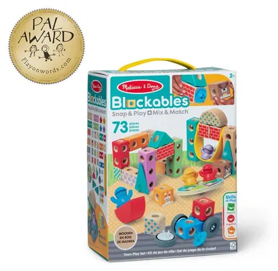 Imagen del producto de Melissa & Doug Blockables construcción ciudad 73 piezas