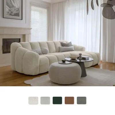 Produktbild von MIUFORM Shell S Sofa Armlehne RECHTS - 255x165 cm - Beige - Modulsofa Couch