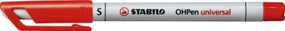 Produktbild von Folienstift - STABILO OHPen universal - wasserlöslich superfein - Einzelstift - rot