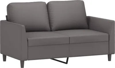 Immagine prodotto di Divano a 2 Posti Grigio 120 cm in Pelle finta