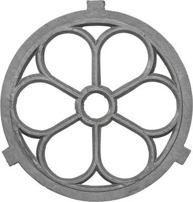 Produktbild von Graues Stallfenster aus Eisen im Antik-Stil, 65 cm