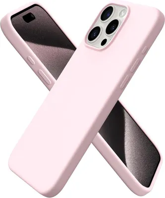 Produktbild von ORNARTO iPhone 15 Pro Max Hülle Silikon 6,7 Zoll Kratzfeste Schutzhülle Rosa