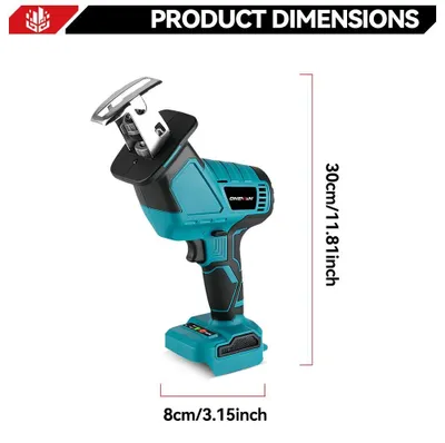 Produktbild von Elektrische Säbelsäge - Akku-Säge 18V - Bürstenloser Motor - Kabellos - 12000 Hübe/min - Für Holz und Metall - Ohne Akku