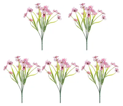 Produktbild von Künstliche Blumen, höhenverstellbar, farbecht, handgefertigt, realistische Seidenblütenblätter, kein Gießen nötig, für sonnenlichttaugliches Blumenarrangement