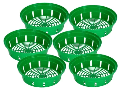 Produktbild von ® 6er Set Pflanzschale - Blumenzwiebeln Pflanzkorb - Korb zum Pflanzen von Tulpenzwiebeln – ⌀ 260 mm – Korb zum Anbau von Zwiebelgewächsen – für Tulpen