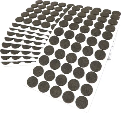 Produktbild von Adsamm® | 500 x selbstklebende Filzgleiter / Braun / Ø 20 mm / rund / Möbelgleiter aus Filz mit 3.5 mm Stärke