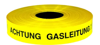 Produktbild von Trassenwarnband 'Achtung Gasleitung' / Rolle 40 mm x 250 m