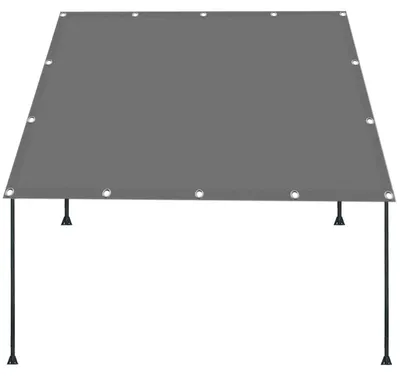 Immagine prodotto di Tenda da sole impermeabile, quadrata, 250 x 500 cm, grigio chiaro, protezione UV del 98%