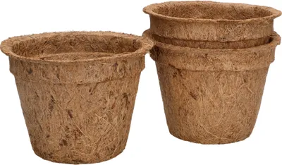Immagine prodotto di KOTARBAU® Set di vasi da fiori in cocco da 3 pezzi 12x9 cm