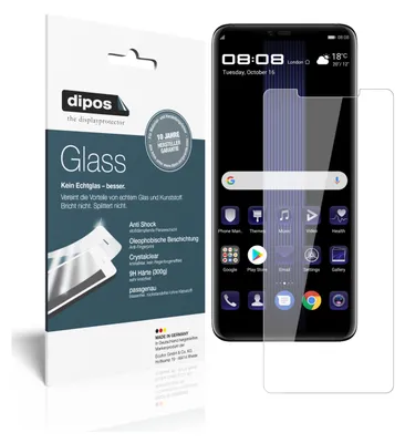 Produktbild von 2x Schutzfolie für Huawei Porsche Design Mate 20 RS - Anti-Shock 9H Folie dipos
