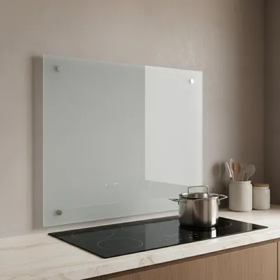Produktbild von Küchenrückwand ESG 6 mm Milchglas 120×60 cm Spritzschutz
