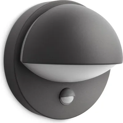 Produktbild von Philips Garten-Wandleuchte schwarz E27 12 W