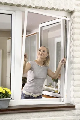 Produktbild von tesa Fliegengitter ALU Comfort Fenster 1,0 m : 1,2 m weiß