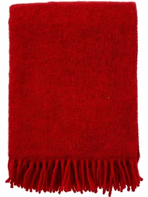 Produktbild von Klippan Gotland Wolldecke aus Schurwolle 130x200 cm: rot Farbe: rot