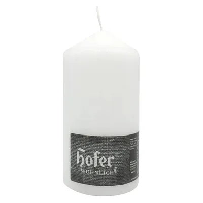 Immagine prodotto di HOFER Candele a colonna 3 pezzi - Candele a colonna color crema Ø 8 x 15 cm - 60 ore di autonomia - Senza gocciolamento, senza profumo -  Austria