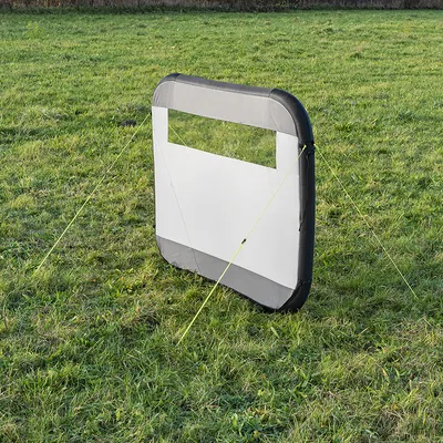 Produktbild von Windschutz Sichtschutz Windbarikade aufblasbar | 150D Polyester | 160x140 cm | grau
