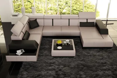 Produktbild von Wohnlandschaft Ecksofa U Form Couchen Polster