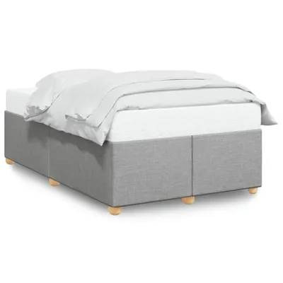 Produktbild von vidaXL Bettgestell ohne Matratze Hellgrau 120x200 cm Stoff