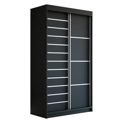 Produktbild von Schwebetürenschrank, 2-türig Schrank! Moderne Garderobe für Kleidung. Verschiedene Farben (Weiß, Schwarz, Somona) Kleiderschrank COLIN 120 cm
