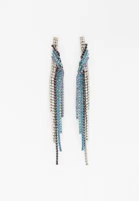 Image de AVANT-GARDE PARIS Boucles d'oreilles pendantes scintillantes avec cristaux