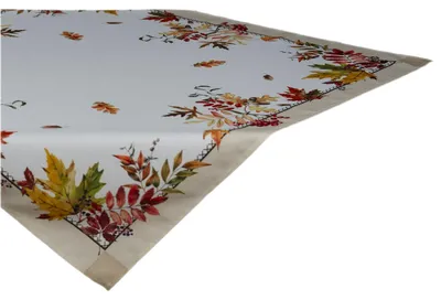 Produktbild von Tischdecke mit Druckmotiv Herbstblätter 85 x 85 cm