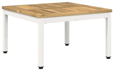 Productafbeelding van Salontafel, wit, 60 x 60,5 x 36 cm, massief acaciahout