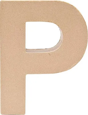 Produktbild von Buchstabe P aus Pappmaché 17,5cm