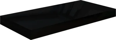 Produktbild von Schweberegal Hochglanz-Schwarz 50x23x3,8 cm MDF