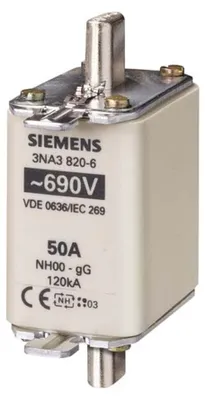 Produktbild von Siemens NH-Sicherung NH00 80A gG 690Vac/250Vdc, 1 Stück(e), 83 mm, 95 mm, 67 mm, 199 g