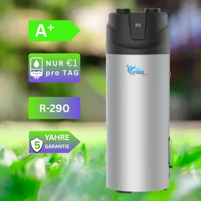 Produktbild von Boiler mit integrierter Wärmepumpe R290 Warmwasserspeicher Class A+ Elektrospeicher 200l Elix GM200 WIFI Modell 2026