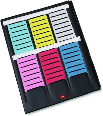 Produktbild von NOBO T-Karten Mini-Plaungstafel, für T-Karten Größe 2 mit abknöpfbarer Lasche zur Erweiterung der Tafel (3084700)