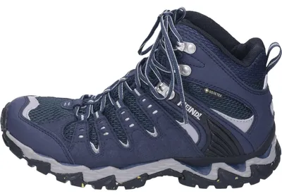Produktbild von Meindl Damen Echtleder Outdoor- und Trekkingstiefel 'Respond Lady Mid II GTX' nachtblau/silber, Damen:38 EU