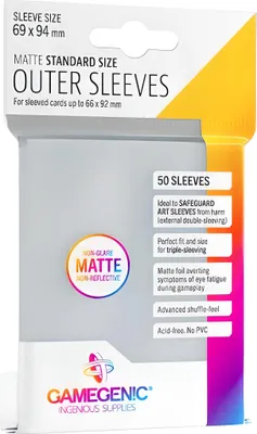 Produktbild von Gamegenic Outer Sleeves Matte Standard (50ct.)