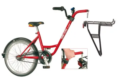 Produktbild von Roland Trailer add + bike rot, 20", ohne Schaltung mit Freilauf