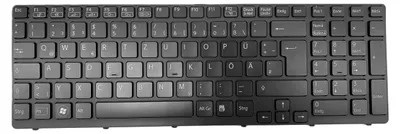 Produktbild von DEUTSCHE-Tastatur Schwarz mit Beleuchtung kompatibel für Sony VAIO SVE1512H1EB