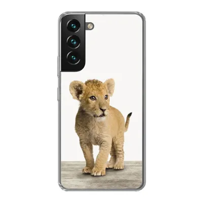 Produktbild von MuchoWow® Handyhülle Schutzhülle Hülle für Samsung Galaxy S22 Löwe - Junge - Kinder - Jungen - Tiere - Mädchen Silikon Softcase Handy Hülle - Mobiltelefonhülle